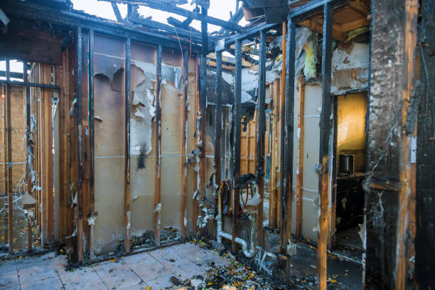 Professional Fire Damage Assessment technician working in Nellis AFB, NV